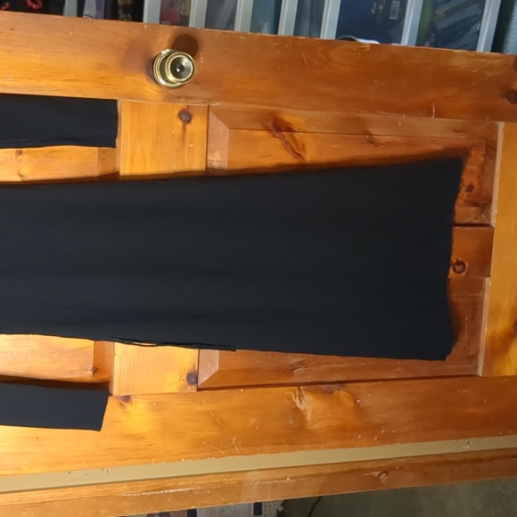 ZARA* round neck long sleeve side ruche rib knit body con dress - Picture 16 of 17